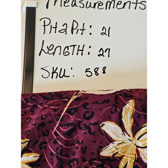 JM Collection Women’s Top Floral Leopard Print 3/4 Sleeves Round Neck Size L - Picture 7 of 7